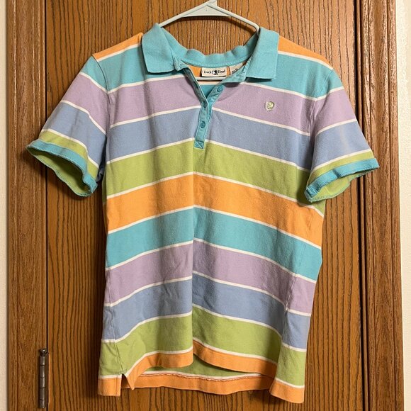Duck Head rainbow pastel collared tee - Picture 1 of 3